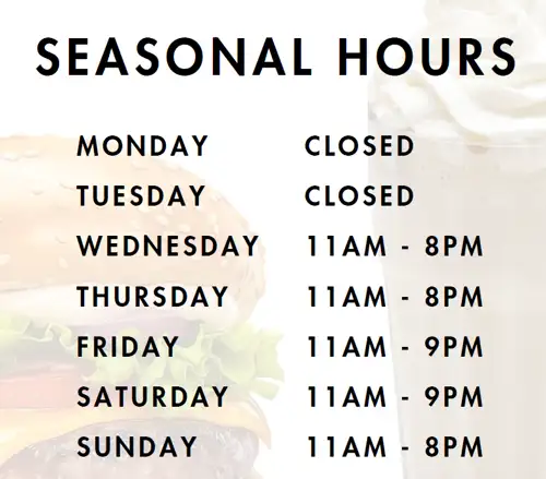 Seasonal Hours
