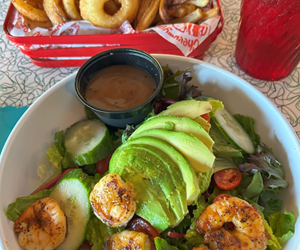 Shrimp and avocado salad