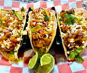 tasty tacos at Cheeburger Sanibel